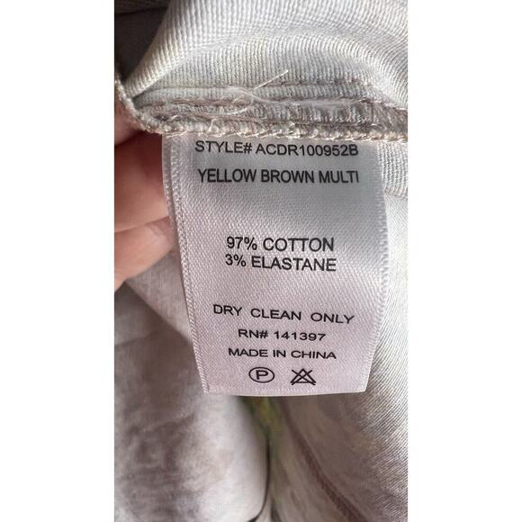 ASTR The Label Womens Yellow Floral Mini Dress Smocked Back Size Medium NWOT - Picture 11 of 12